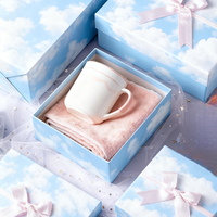 Nuevo diseño Venta caliente Caja de regalo Set Lápiz labial Perfume Embalaje Bolsa de papel Juegos de cartón