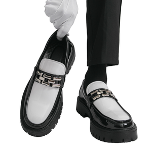 Zapatos de Vestir de Plataforma con Punta Redonda de Piel Sintética para Hombre, Gran Venta, Primavera/Verano/Otoño - Product Image 1