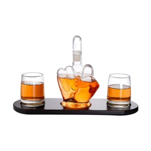 M khuyến mại vui vẻ giữa ngón tay thức dậy chai thủy tinh 1000ml rượu <span class=keywords><strong>Whisky</strong></span> rõ ràng thủy tinh kín chai - Product Image 5