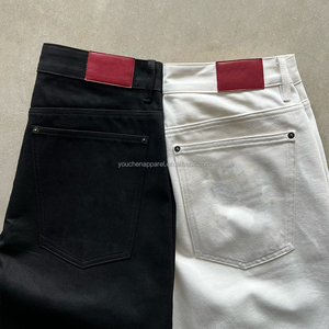 Youchen <span class=keywords><strong>Jeans</strong></span> <span class=keywords><strong>larghi</strong></span> personalizzati in cotone Y2k <span class=keywords><strong>di</strong></span> alta qualità in <span class=keywords><strong>pelle</strong></span> Denim <span class=keywords><strong>Jeans</strong></span> pantaloni <span class=keywords><strong>larghi</strong></span> dritti da uomo - Product Image 4