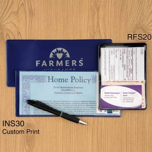 Titular de la póliza de <span class=keywords><strong>seguro</strong></span> y registro de <span class=keywords><strong>coche</strong></span> de bolsillo de tarjeta de identificación comercial de PVC con logotipo impreso personalizado con un bolsillo - Product Image 5