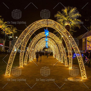 Christmas <b>Lighted</b> Archway LED Motif <b>Lighting</b> For Street Plaza Holiday Decoration - Product Image 6