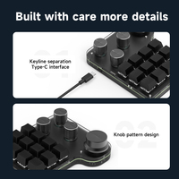 Teclado Mecánico Programable SIKAI de 12 Teclas y 4 Perillas, Teclado Numérico RGB Tri-Modo, Controlador de Atajos Personalizado para Edición de Video