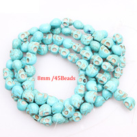 Perles en pierre naturelle coeur étoile crâne Turquoises perles entretoises en vrac pour la fabrication de bijoux bricolage artisanat Bracelet accessoires