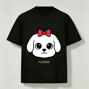 Women Cotton <b>T</b> <b>Shirt</b> Cute Cartoon <b>Dog</b> Crew Neck Short Sleeve Breathable Summer Top - Product Image 4
