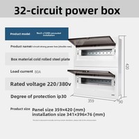 Boîtier de distribution électrique Chint pour usage domestique, armoire de distribution à interrupteur automatique, boîte de courant fort, disjoncteur avec protection contre les fuites