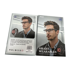Intelligent WK5 AI Audio Glasses and Fitness Smart Watch Support BT Heart Rate Sleep Monitoring <b>Hands</b> Free Calls Outdoor - Product Image 1