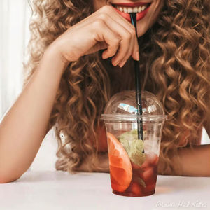 Gobelets en plastique jetables personnalisés avec logo, 200 ml, pour smoothies, yaourts, parfaits, desserts aux fraises, avec couvercle et finition lisse - Product Image 3