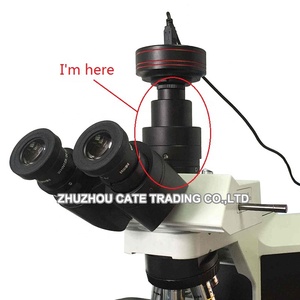 Adaptateur de caméra vidéo CCD réglable 1X, adaptateur de couplage de phototube à monture C pour microscopes biologiques trinoculaires <span class=keywords><strong>Olympus</strong></span> - Product Image 5