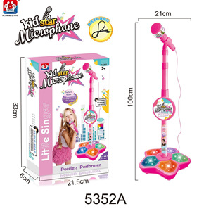 Giocattolo Musicale <span class=keywords><strong>per</strong></span> Bambini Microfono Karaoke in Plastica con Supporto Funzione Flash Song Regalo di Compleanno <span class=keywords><strong>per</strong></span> Ragazzi e Ragazze - Product Image 6
