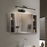Luminaire LED moderne noir pour tableaux, à angle réglable, fixation murale, idéal pour hôtels, galeries et salons – Vente directe usine