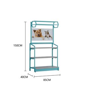 Supermercado comida para mascotas juguetes perchero <span class=keywords><strong>tienda</strong></span> estantes de exhibición serpiente contador <span class=keywords><strong>tienda</strong></span> emergente diseño encantador color <span class=keywords><strong>azul</strong></span> para <span class=keywords><strong>tienda</strong></span> de mascotas - Product Image 4