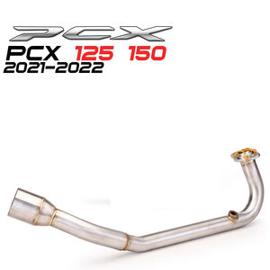 Pour PCX125 PCX150 PCX <span class=keywords><strong>125</strong></span> 150 <span class=keywords><strong>2021</strong></span> - 2022 Moto R11 Échappement complet Système d'échappement silencieux Tuyau avant intermédiaire - Product Image 3