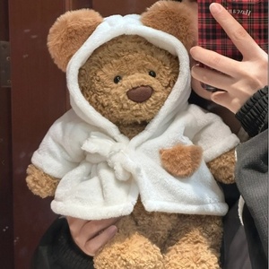 Oso de Peluche Kawaii de <span class=keywords><strong>Barcelona</strong></span> con Bata, Muñeco de Peluche Suave para Decoración del Hogar y Regalo para Niños - Product Image 1