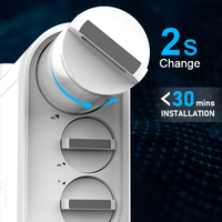 Système d'osmose inverse électrique sous évier 600GPD |   Filtre à eau par osmose inverse sans réservoir avec affichage TDS et auto-nettoyage