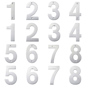 Tùy chỉnh thiết kế hiện đại kim loại thép không gỉ số nhà ngoài trời nhà khách sạn tấm cửa số dấu hiệu - Product Image 4