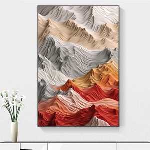 Delikates Landschafts-Ölgemälde Kunstwerk 3D handgefertigte dicke Textur Leinwand Wandmalerei Heimdekoration - Product Image 4