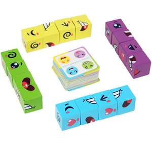 Juego <span class=keywords><strong>de</strong></span> <span class=keywords><strong>Mesa</strong></span> Educativo <span class=keywords><strong>de</strong></span> Madera Interactivo Montessori para Niños, Rompecabezas <span class=keywords><strong>de</strong></span> Cubos, Bloques <span class=keywords><strong>de</strong></span> Construcción, Juego <span class=keywords><strong>de</strong></span> Desafío para Fiestas, Edades 7-14+ - Product Image 6