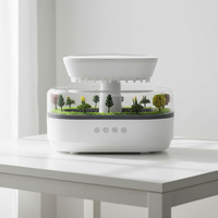 Diffuseur d'arômes en forme de goutte de pluie avec musique et lumière LED, humidificateur ultrasonique d'huiles essentielles en gros