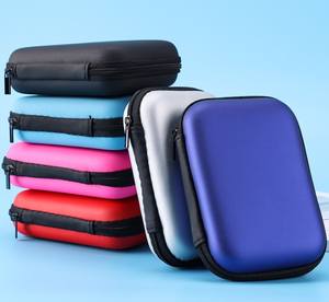 Рекламный подарок, чехол для хранения с логотипом на заказ, сумка, Жесткий Чехол, квадратный чехол из ЭВА на молнии для наушников и наушников - Product Image 3