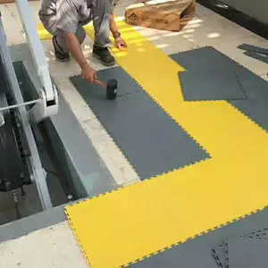 Interlock Anti Slip cuci mobil bengkel garasi tugas berat PVC ubin lantai