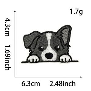 Nuevo Parche Bordado de Perro <span class=keywords><strong>Collie</strong></span> Jarre Aero <span class=keywords><strong>Bull</strong></span>, Adhesivo Termoadhesivo, Etiqueta de Tela - Product Image 4