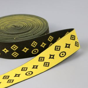 Good Price Polyester <b>Webbing</b> Tape Support Customized Logo Jacquard Elastic for Garment Accessories Waist Band Underwear - Product Image 3
