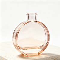 Forme plate désodorisant diffuseur d'arôme huile bouteille en verre diffuseur de roseau en verre bouteille 50ml 100ml 150ml 200ml