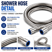 Kit de pulvérisation pour bidet de salle de bain OEM en acier inoxydable 304, avec tuyau de douche flexible et support mural