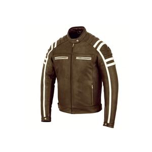 Vestes en cuir pour hommes sur mesure à rayures noires, vêtements de sport pour motards, motocross et course automobile - Product Image 2