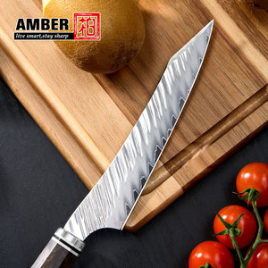Nuovo coltello da cucina VG10 lama in acciaio ad alto tenore di carbonio forgiato manico in legno coltelli piccoli da cucina coltello per filetto giapponese personalizzato - Product Image 3