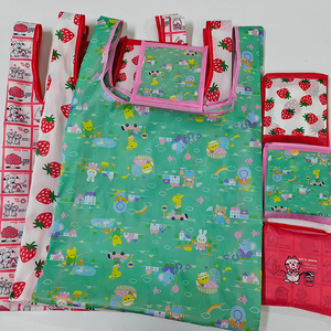 Сумка-шоппер XIYI: складная, с индивидуальным принтом, мультяшным рисунком, квадратная, из переработанных материалов, многоразовая, экологичная - Product Image 4