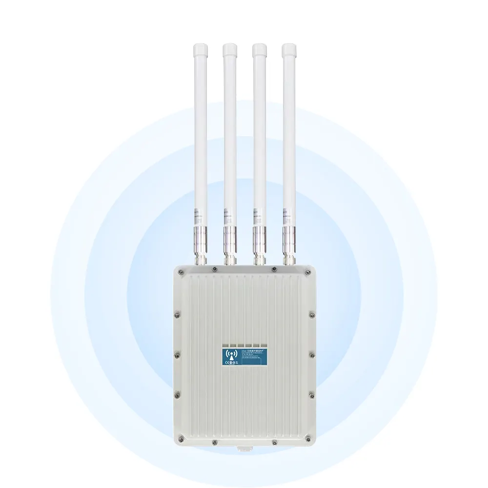 KuWFi double bande 1800Mbps openWRT maille wifi longue portée ap point d'accès extérieur wifi6 point d'accès extérieur pour la couverture wifi