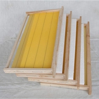 5-teiliges Bienenstock-Kit aus Kunststoff mit gewachs ten Fundament rahmen Neuer Zustand Bienenwachs beschichtetes Bienenwachs-Grundgerüst Imkerei-Werkzeuge