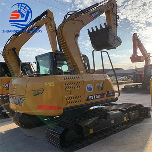 รถขุดมือสองยี่ห้อจีน 7.5 ตัน รุ่นมินิ Sany SY75 SY75C SY75CPro รถขุดไฮดรอลิกแบบตีนตะขาบสำหรับขาย - Product Image 2