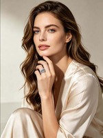 Bague en opale naturelle, argent 925, style léger et luxueux, tendance, vente chaude, bijoux élégants pour femme de bureau