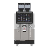 Machine à café professionnelle automatique commerciale, double chaudière en acier inoxydable, pression de 15 bars, avec conduites d'eau chaude et de vapeur