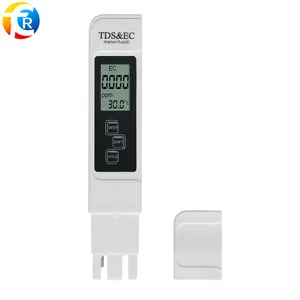 4 en 1 multifuncional TDS EC PPM medidor de calidad del agua pluma probador pantalla LCD TDS y EC pluma probador