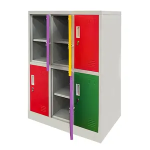 China WOMA School Furniture Colorful 6 Door Steel Locker Metal Almirah Locker Wardrobe