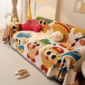 Nouvelle Housse de Canapé Jacquard Luxe Léger Style <span class=keywords><strong>Chinois</strong></span>, Motif Dessin Animé, Quatre Saisons, Anti-griffures pour Chat, Six Couleurs, Type Serviette, <span class=keywords><strong>Secret</strong></span> - Product Image 6