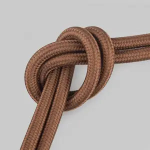 ZHEJIANG,YUYAO,ZHENJIA,manufacture high quality brown Nylon Braided 1-20AWG svt sjt spt-2 4ft flexible cable