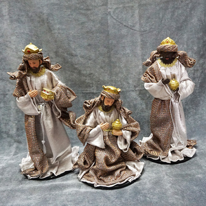 Statuette del Presepe Americano, Decorazione Natalizia per la Casa, Set di 11 Pezzi con Statua della Sacra Famiglia - Product Image 3