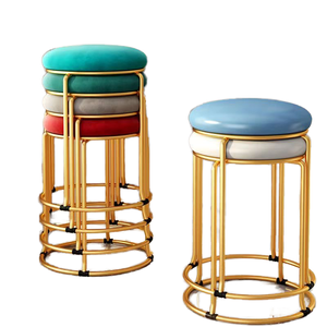 Modern Dining Chair Luxury <strong>Stool</strong> Brackets Desks Iron Leisure Desk Bedside <strong>Stool</strong> Tables Makeup for Living Room <strong>Office</strong> - Product Image 2