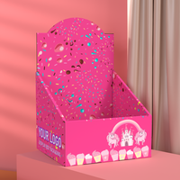 Caja de Exhibición de Papel para Snacks de Supermercado con Logotipo Personalizado, Caja de Cartón para Bebidas Energéticas