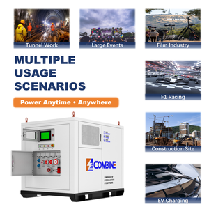 Ad alta capacità 160kWh <span class=keywords><strong>Mobile</strong></span> DC stazione di ricarica per la ricarica di eventi esterni ad alta potenza sistema di accumulo di energia di emergenza - Product Image 6