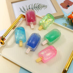Juguete de verano para apretar en forma de paleta de hielo simulada para estudiantes, alivio del estrés para uso en el aula, colgante blando de goma TPR - Product Image 3