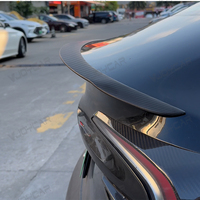 Aileron de coffre arrière en fibre de carbone véritable, directement de l'usine, pour kit carrosserie Tesla Model 3 2024-2026, OEM ODM, aileron brillant personnalisé