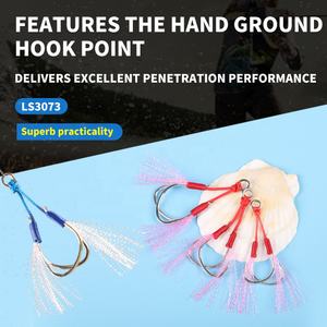 Victory 1/0 #2/0 #<span class=keywords><strong>3</strong></span>/0 #16-Strand Pull Wire ตะขอจิ๊กสแตนเลสสำหรับล่อปลาทูน่าสำหรับใช้ในแม่น้ำ - Product Image 2