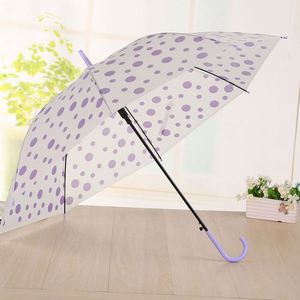 Parapluies transparents personnalisés avec logo d'usine, parasols pour enfants, parapluie transparent en PVC coloré avec impression pour la promotion - Product Image 1