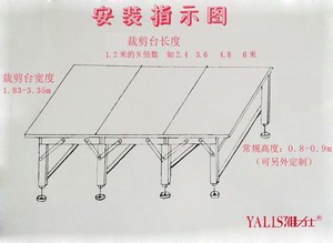 Mesa de corte industrial Yalis de 2.13m de ancho, mesa móvil para tela y prendas de vestir, máquina de corte de <span class=keywords><strong>2M</strong></span> de ancho / máquina de extendido de 190 cm - Product Image 3